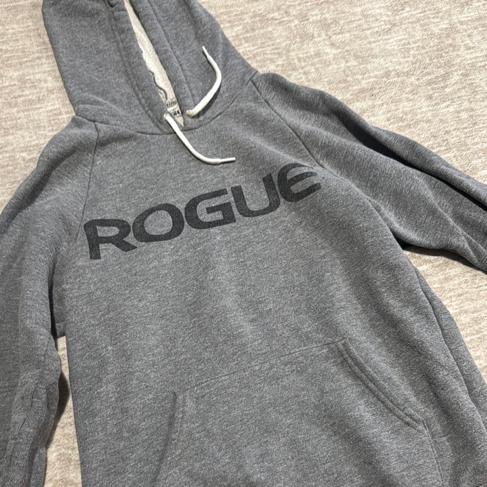 Rogue Charcoal Hoodie with Black Logo
